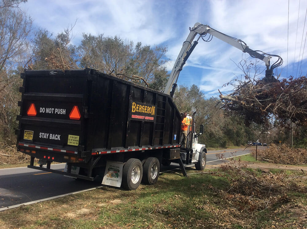 Bergeron Emergency Service’s Disaster Recovery Efforts in Liberty County, Florida following Hurricane Michael.